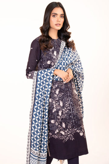 Alkaram FW-24.1-22-Navy Blue Winter Collection 2022 Online Shopping